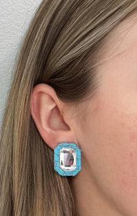 Turquoise Olivia Rectangle Earring