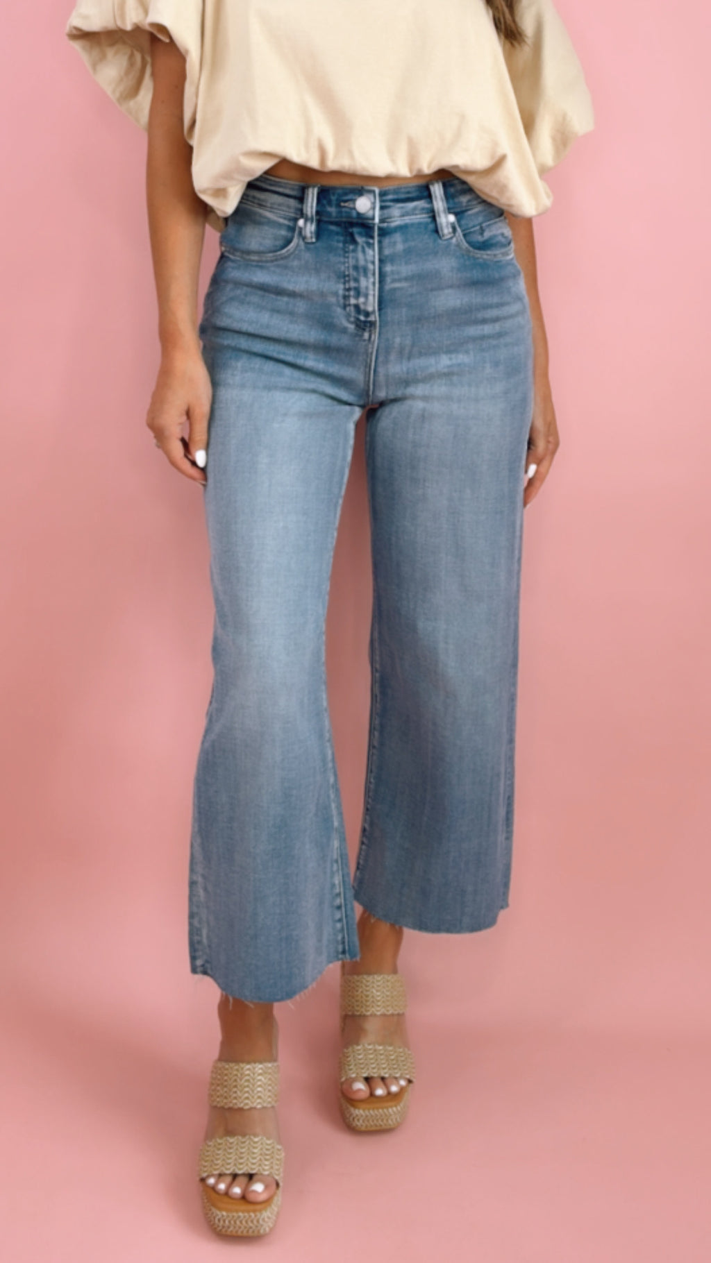 Liverpool Stride Wide Leg in Weir Canyon