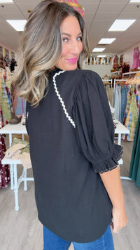 Ivy Jane Black Dana Top
