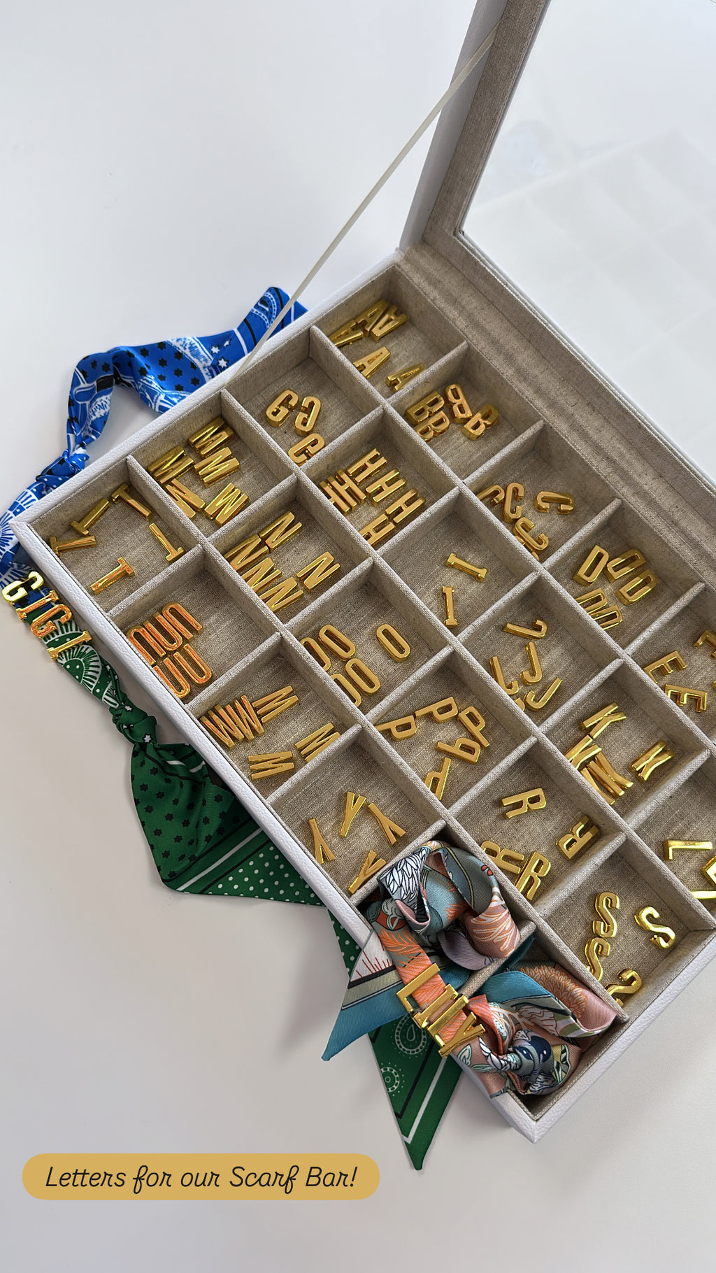 Customizable LETTERS For Scarf Jewelry