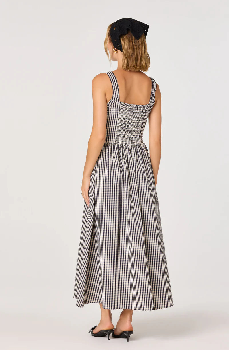 ASTR Black Gingham Temperance Dress