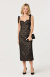 ASTR Donne Floral Lace Midi Dress