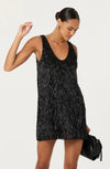 ASTR Black Emani Sequin Mini Dress