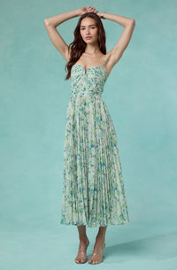 ASTR Green Floral Bayley Dress