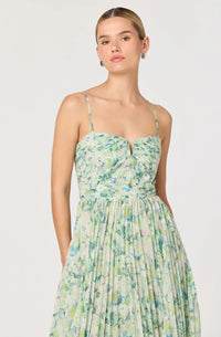 ASTR Green Floral Bayley Dress