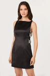 ASTR Black Kinsey Bow Side Dress