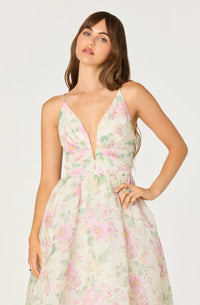 ASTR Pink Floral Janna Dress