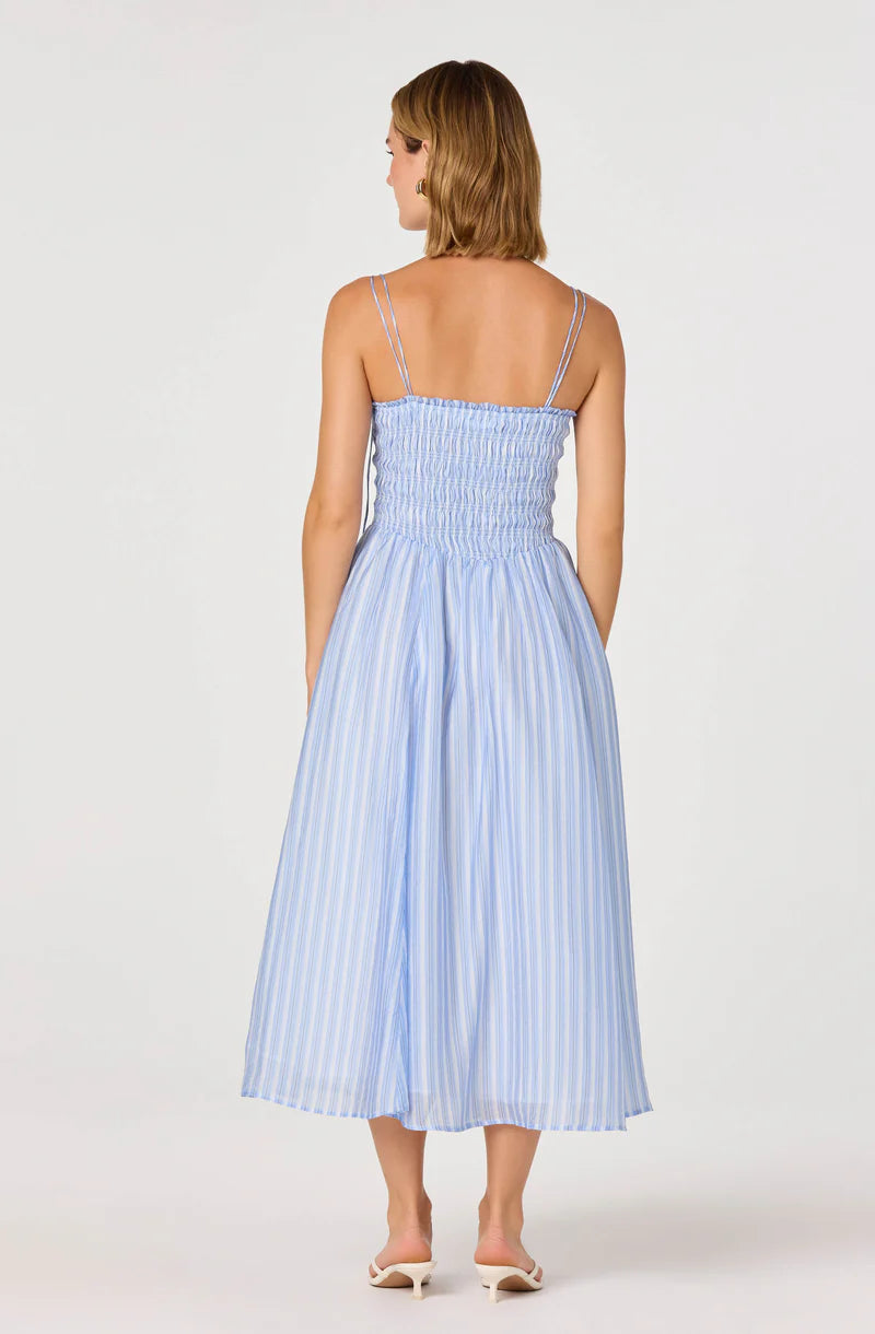 ASTR | Lahela Dress in Blue Stripe