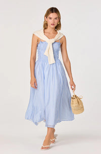 ASTR | Lahela Dress in Blue Stripe
