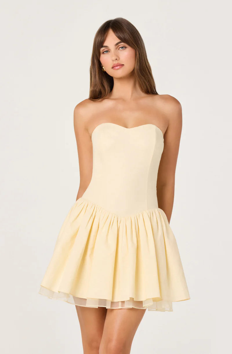 ASTR | Butter Yellow Bijou Dress