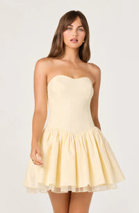 ASTR | Butter Yellow Bijou Dress
