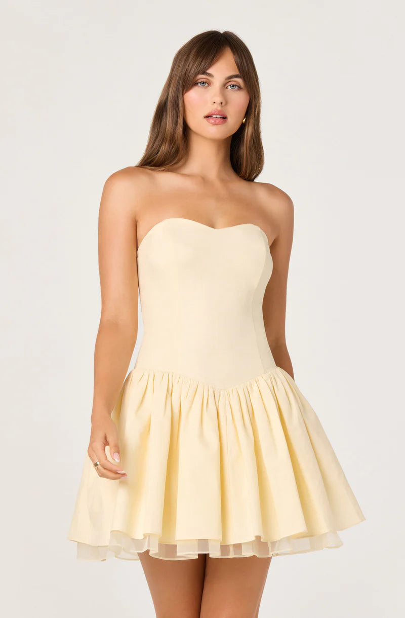 ASTR the Label Bijou Dress in Yellow
