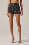 ASTR Wynn Embellished Mini Shorts