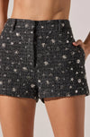 ASTR Wynn Embellished Mini Shorts