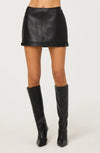 ASTR Black Kareen pleather Mini Skirt