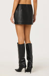 ASTR Black Kareen pleather Mini Skirt