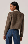 ASTR Chiara Faux Leather Trim Jacket