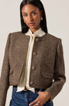 ASTR Chiara Faux Leather Trim Jacket