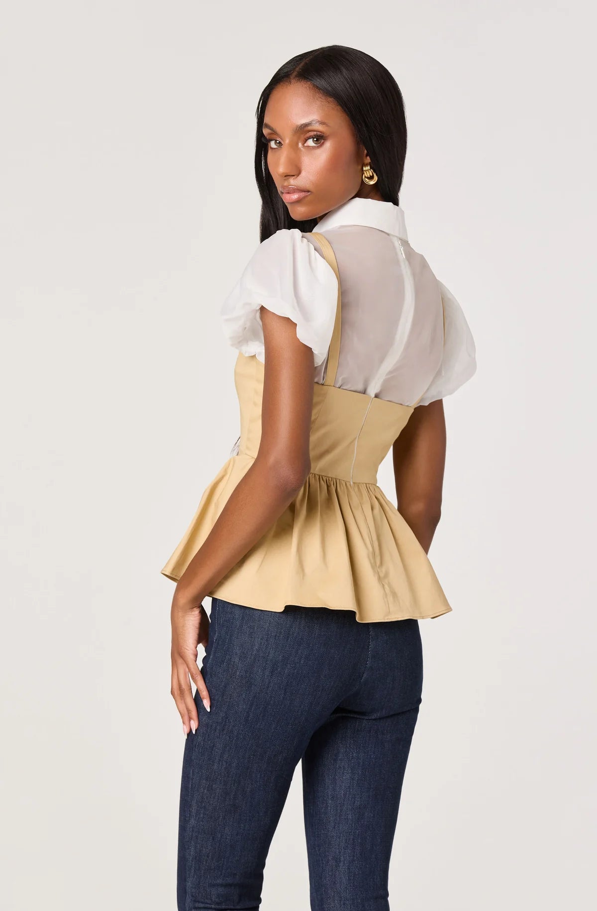 ASTR Khaki Carrington Top