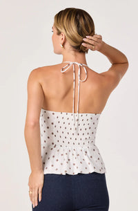 ASTR | Polka Dot Halter Top