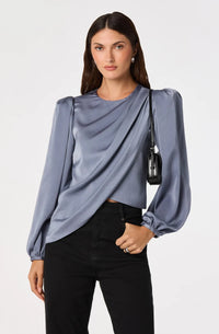 ASTR | Slate Blue Beatrice Top