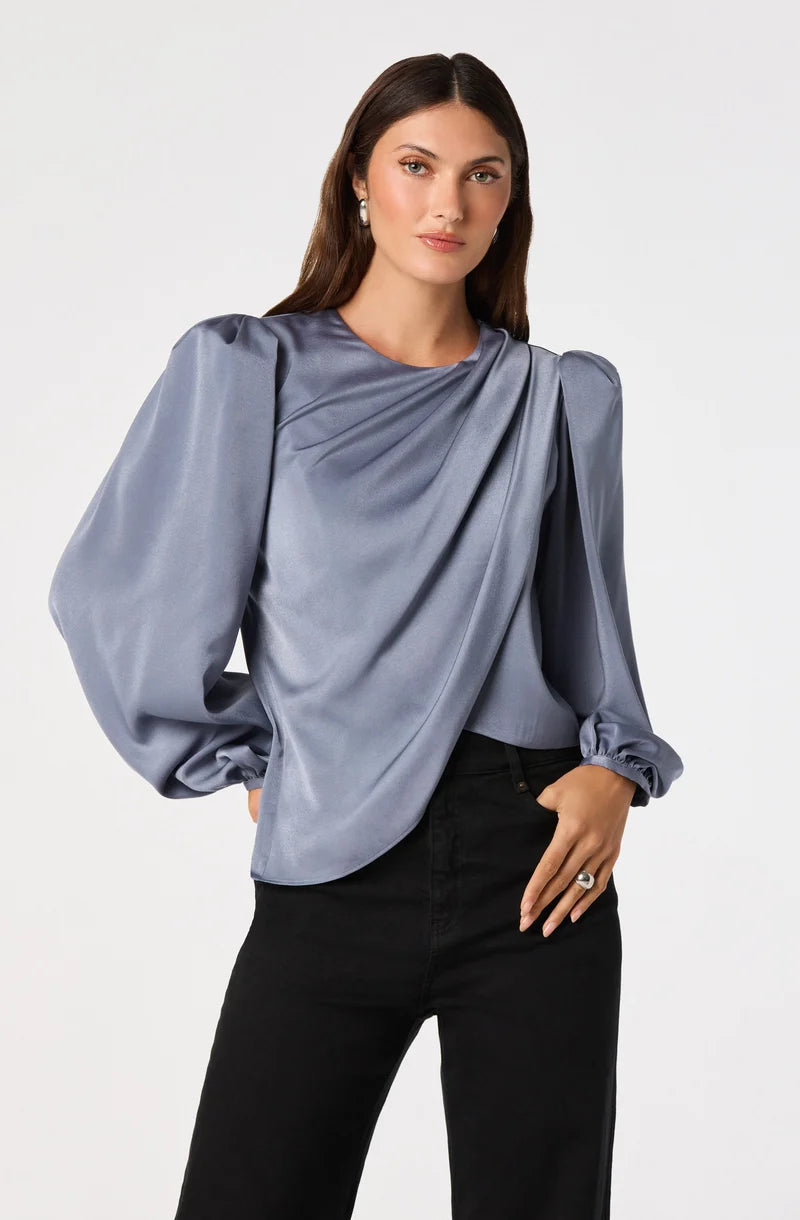 ASTR | Slate Blue Beatrice Top