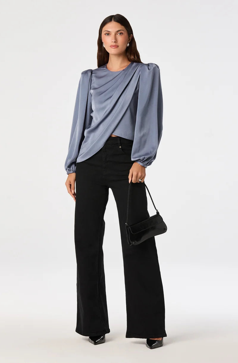 ASTR | Slate Blue Beatrice Top