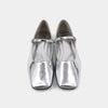 Shushop Silver Metallic Ballet Flat