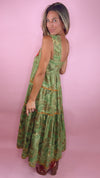Sister Mary Green Irene Embroidered Midi Dress