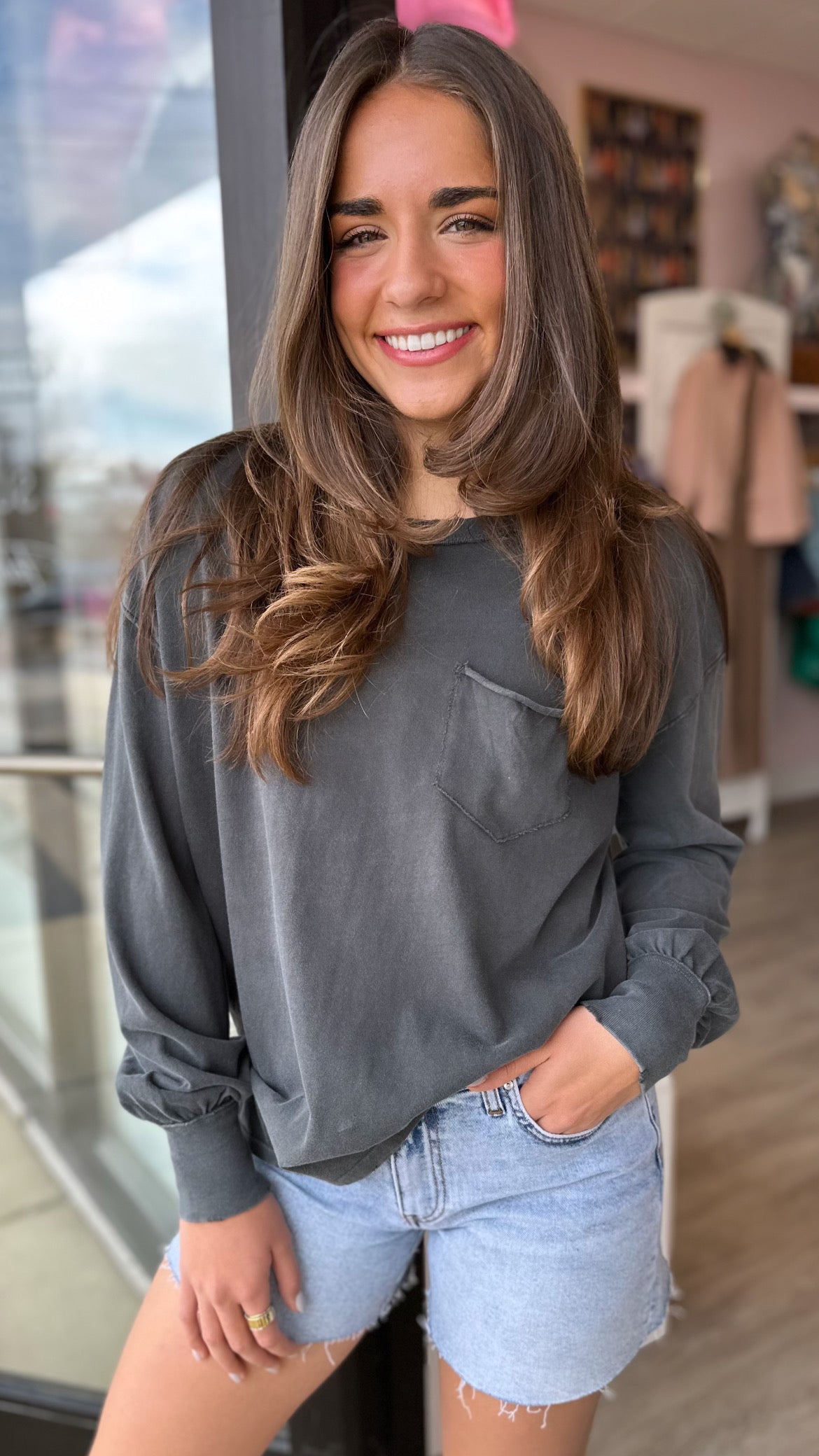 Free People Fade Into You Top in Metal Stiletto