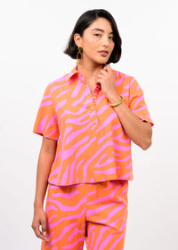 Ivy Jane | Tangerine Swing Popover Top