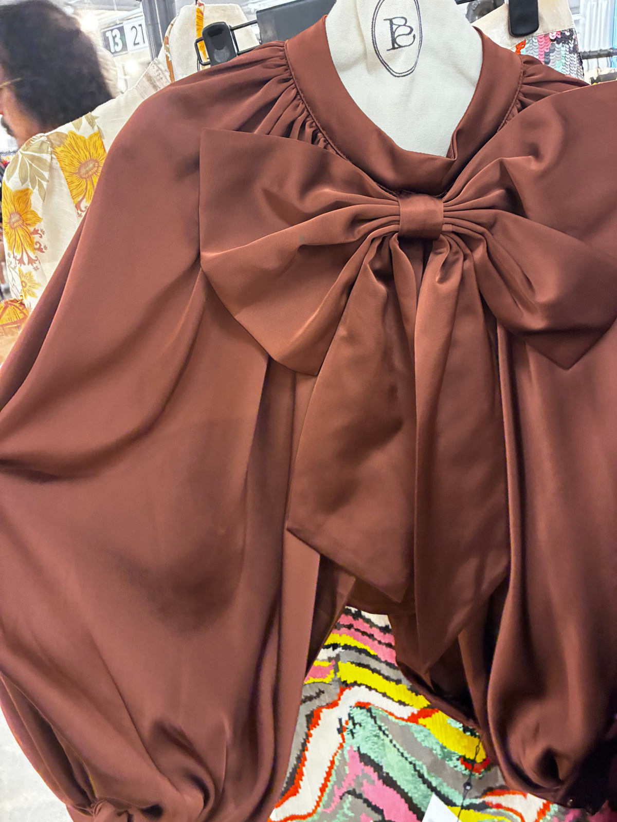 Beulah | Brown Bow Top