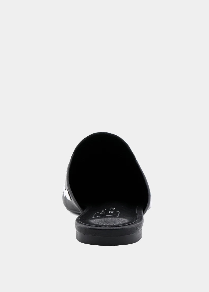 ShuShop | Aretha Studded Mule in Black