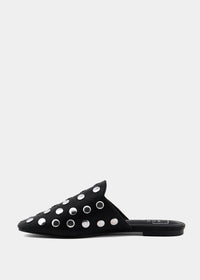ShuShop | Aretha Studded Mule in Black