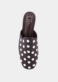 ShuShop | Aretha Studded Mule in Brown