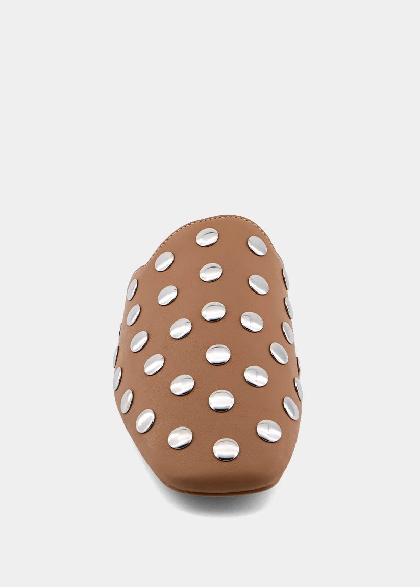 ShuShop | Aretha Studded Mule in Camel