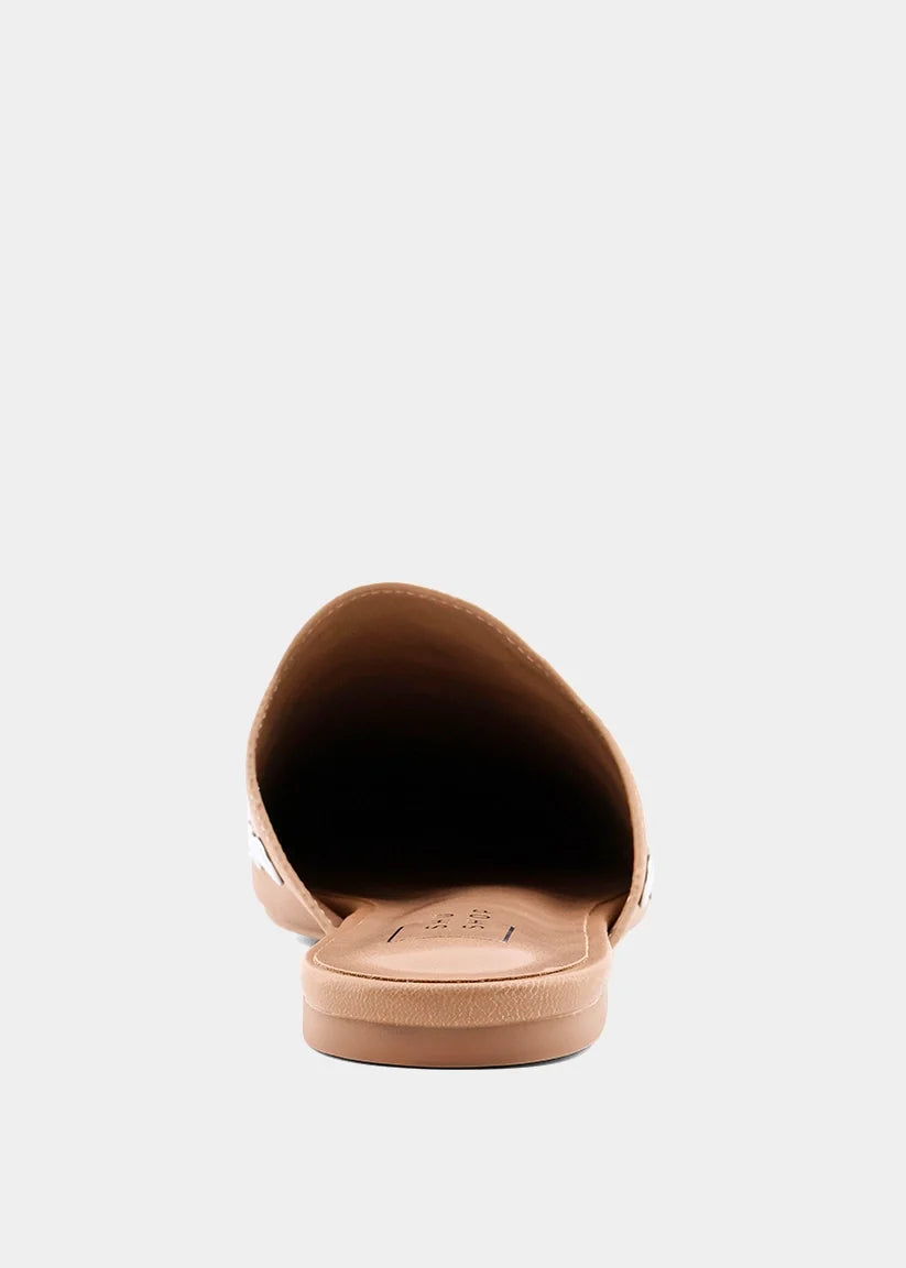 ShuShop | Aretha Studded Mule in Camel
