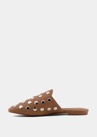 ShuShop | Aretha Studded Mule in Camel
