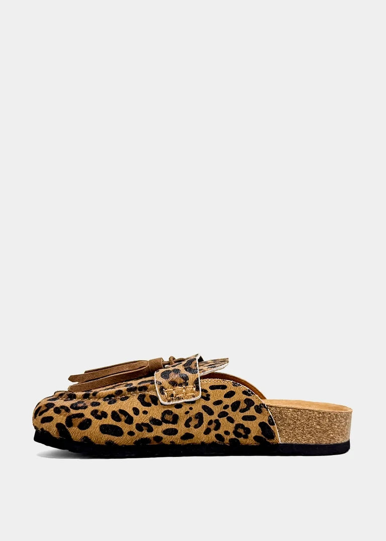 ShuShop | Leopard Hair Ariana Slide
