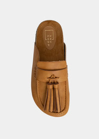 ShuShop Tan Suede Ariana Slide