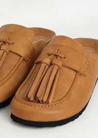 ShuShop Tan Suede Ariana Slide