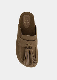 ShuShop Taupe Suede Ariana Slide