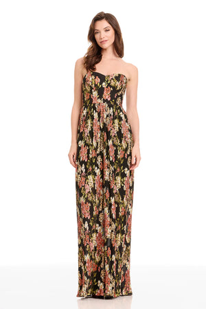 Dress The Population Floral Midi Dress