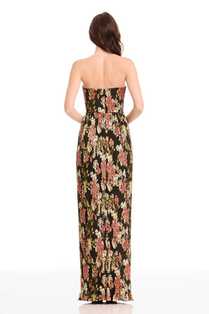 Dress The Population Floral Midi Dress