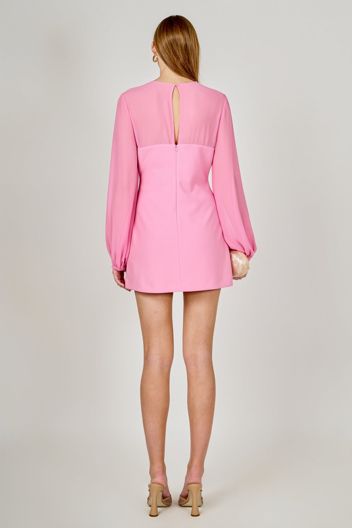 Endless Rose Pink Puff Sleeve Mini Dress