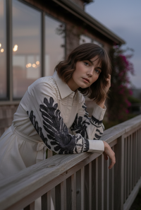 Azura | Ruffle Border Puff Sleeve Maxi