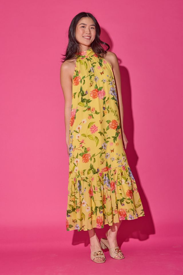 Alden Adair | Perry Dress in Yellow Parterre
