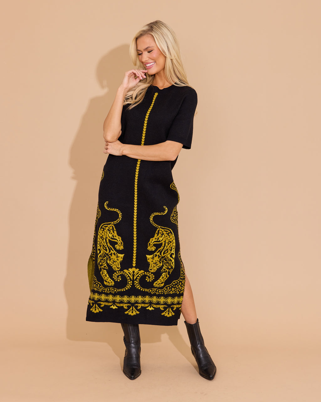 Alden Adair Scout Panther Sweater Maxi