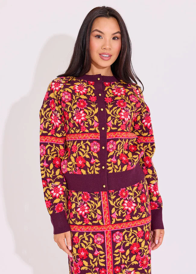 Alden Adair Meredith Printed Cardigan