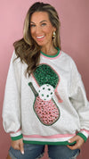 Queen of Sparkles Jeweled Pickleball Sweatshirt